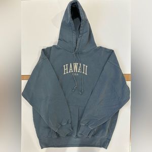 Brandy Melville Hawaii Blue Christy Oversized Hoodie - OS